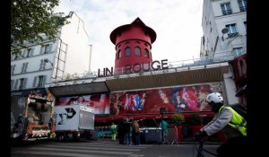 VIDÉO. À Paris, les ailes du célèbre Moulin Rouge sont tombées