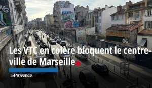 Les VTC en colère bloquent le centre-ville de Marseille