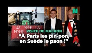 En pleine crise agricole, les images du faste de Macron en Suède ne passent pas bien