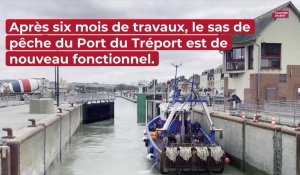 Le Tréport : les bateaux de pêche peuvent de nouveaux accéder au port