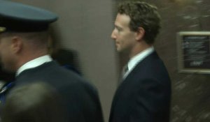 Mark Zuckerberg, PDG de Meta, arrive pour une audition au Sénat américain