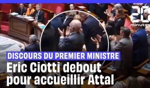 Déclaration de politique générale : Eric Ciotti debout pour accueillir Attal #shorts