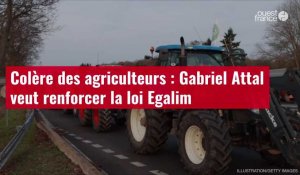VIDÉO. Colère des agriculteurs : Gabriel Attal veut renforcer la loi Egalim