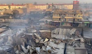 Kenya: les dégâts après l'incendie qui a fait au moins trois morts