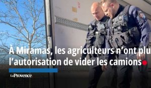 À Miramas, les agriculteurs n’ont plus l’autorisation de vider les camions