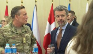 Pologne : le roi Frederik X du Danemark rencontre des soldats danois à Szczecin