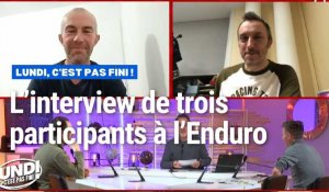 Interview de trois participants à l'Enduropale du Touquet dans Lundi, c'est pas fini du 29 janvier