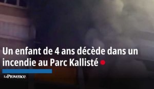 Un enfant de 4 ans décède dans l'incendie d'un immeuble du parc Kallisté à Marseille, 4 enfants en urgence absolue