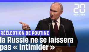 Poutine, réélu à 87 %, affirme que la Russie ne se laissera pas  « intimider »