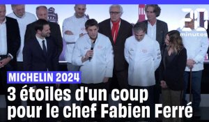 Michelin 2024: À 35 ans, Fabien Ferré devient le plus jeune chef français triplement étoilé #shorts