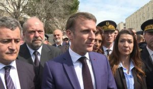 Macron affirme ne pas vouloir "céder" aux "discours de défaite" face au trafic de drogue