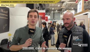Combien de verres sont utilisés pendant le Wine Paris