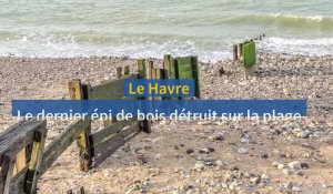 Le Havre. Destruction de l'épi n°8