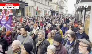 VIDÉO. Guerre Israël-Hamas. La rue de la paix à Nantes rebaptisée rue du Cessez-le-feu à Gaza