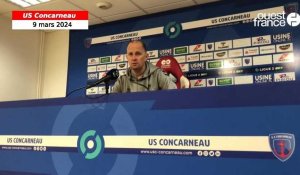 VIDÉO. US Concarneau : « On est défaillants depuis quelques matches » regrette Stéphane Le Mignan 