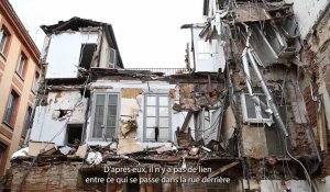 Effondrement d'un immeuble à Toulouse : les images du bâtiment éventré