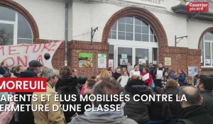 Parents d’élèves et élus se mobilisent contre la fermeture d’une classe à Moreuil