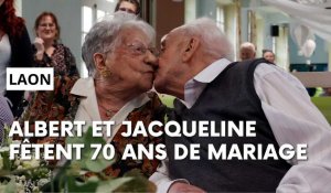 Les Laonnois Jacqueline et Albert Brunet fêtent leurs 70 ans de mariage
