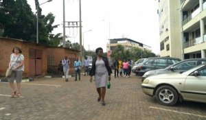 L'opposante rwandaise Victoire Ingabire arrive à la Haute Cour de Kigali