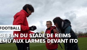 Stade de Reims : Junya Ito réalise le rêve d’un jeune fan et lui offre ses crampons