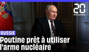 Vladimir Poutine prêt à utiliser l'arme nucléaire si la souveraineté de la Russie est menacée #short