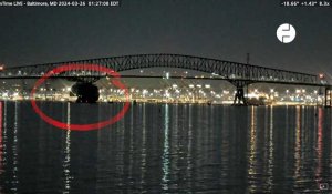 VIDÉO. États-Unis : un pont de Baltimore s'effondre après la collision d'un cargo