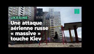 Une attaque russe « massive » fait au moins 5 morts et brûle un immeuble à Kiev