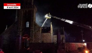 VIDÉO. Dans les Côtes-d’Armor, une église ravagée par un incendie 