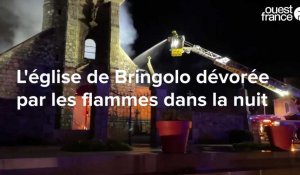 VIDÉO. L'église de Bringolo dévorée par les flammes : retour sur une nuit de lutte contre le feu