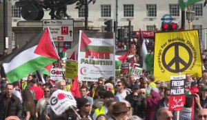 Londres: douzième grande manifestation pour un cessez-le-feu à Gaza