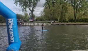 Course de paddle à Amiens