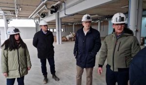 Visite du chantier du lycée Jean Moulin aux Andelys
