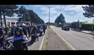 Amiens: manif des motards