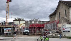 Annecy : après un effondrement, une démolition du couvent des Capucins a commencé