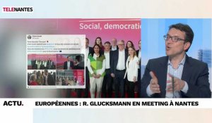 Européennes : le socialiste R. Glucksmann en meeting à Nantes