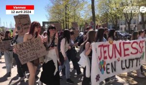 VIDÉO. Une centaine de jeunes marchent pour le climat à Vannes