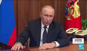 Allocution de Vladimir Poutine : un "aveu d'échec de son invasion" ?