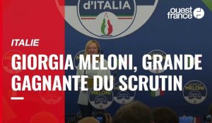 VIDÉO. Élections en Italie : Giorgia Meloni revendique la direction du prochain gouvernement