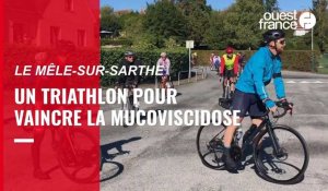 VIDÉO. Au Mêle-sur-Sarthe, il organise un Ironman pour vaincre la mucoviscidose