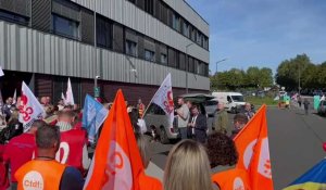 Grève devant l’hôpital de Maubeuge