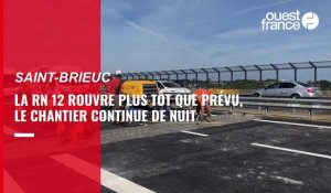 VIDÉO. À Saint-Brieuc, le chantier de la RN12 avance bien, les travaux de nuit vont démarrer