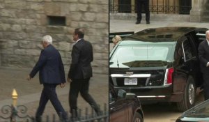 Les dignitaires étrangers arrivent à l'abbaye de Westminster pour les funérailles d'Elizabeth II
