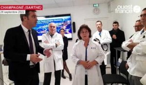 VIDÉO. Sarthe : Olivier Véran échange avec des salariés d'Eaton-Souriau sur la question des retraites