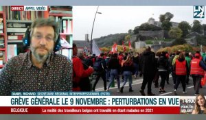Grève générale du 9 novembre: de fortes perturbations en vue