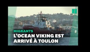 L’Ocean Viking est arrivé à Toulon après des semaines d’errance