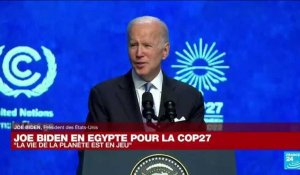 Joe Biden en Égypte pour la COP27 : "les États-Uns atteindront leurs objectifs d'ici 2030"