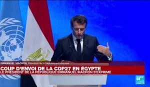 REPLAY - COP27 : Macron appelle à une refonte des mécanismes de solidarité