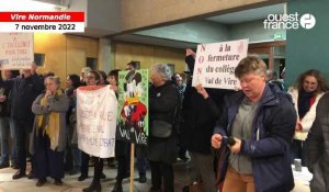 VIDÉO. Fermeture du collège du Val-de-Vire : les parents d’élèves demandent la démission du maire de Vire