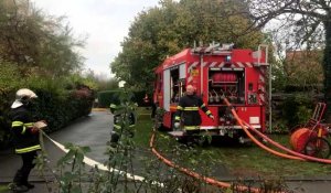 Genech: une maison ravagée par les flammes