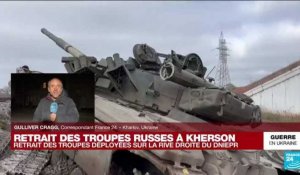 Guerre en Ukraine : retrait des troupes russes déployées sur la rive droite du Dniepr